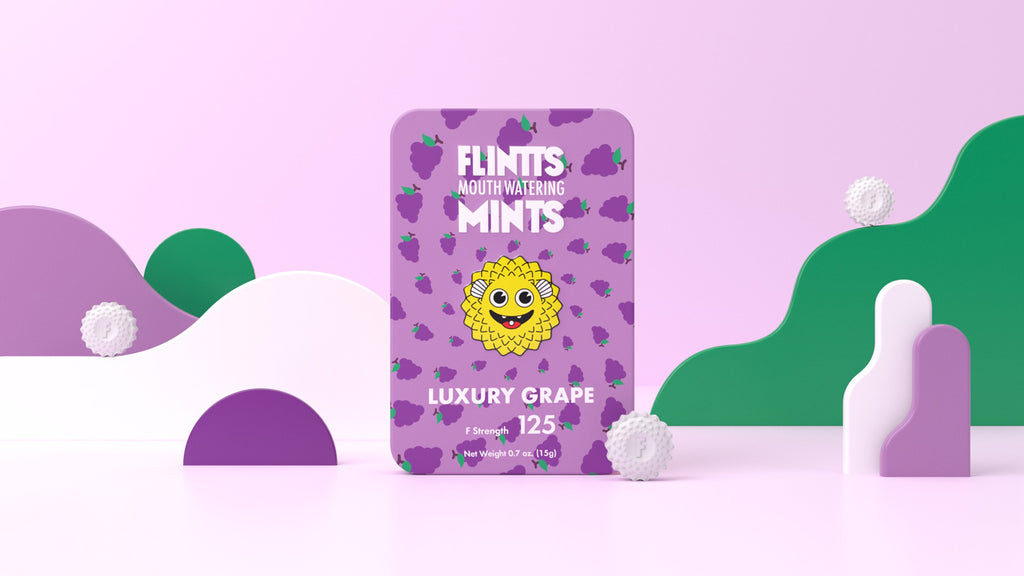 Flintts Mouth Watering Mints Luxury Grape - F-Strength 125 by Flintts Mints from LoveMart Co.