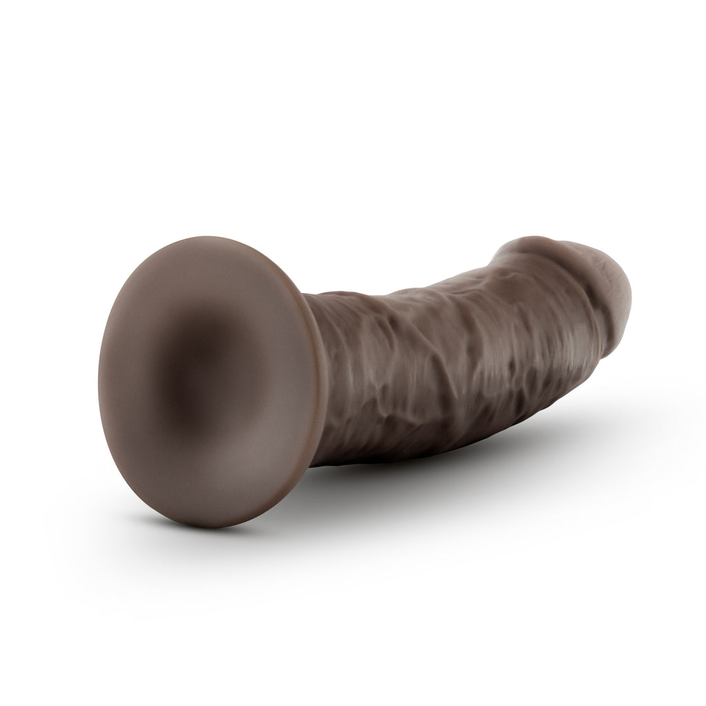 Au Naturel - 8 Inch Dildo With Suction Cup - Chocolate by Blush from LoveMart Co.