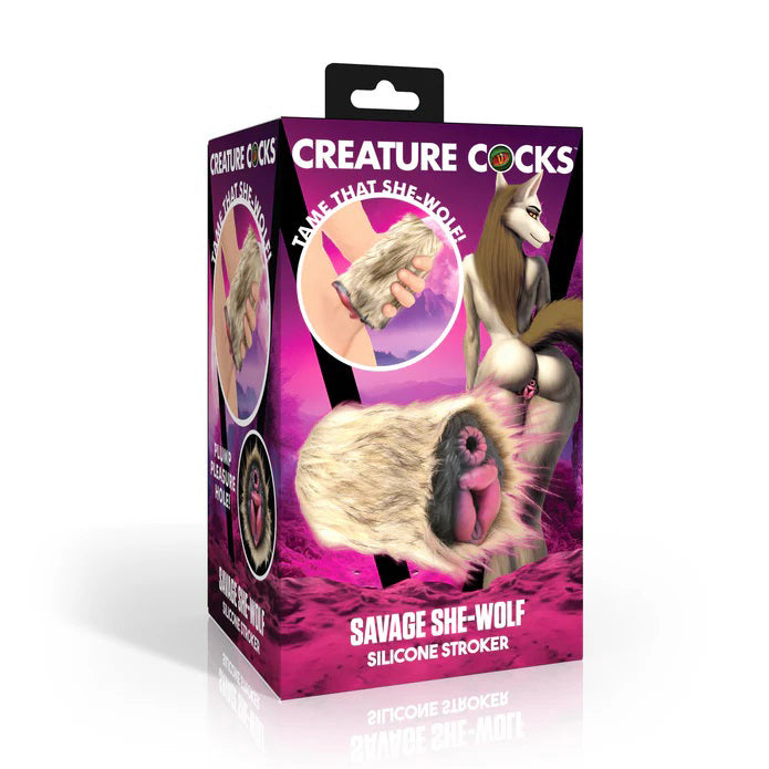 Savage She-Wolf Silicone Stroker by XR Brands from LoveMart Co.