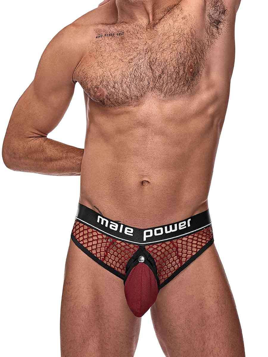 Cock Pit Net Cock Ring Thong - S/ M by Male Power from LoveMart Co.