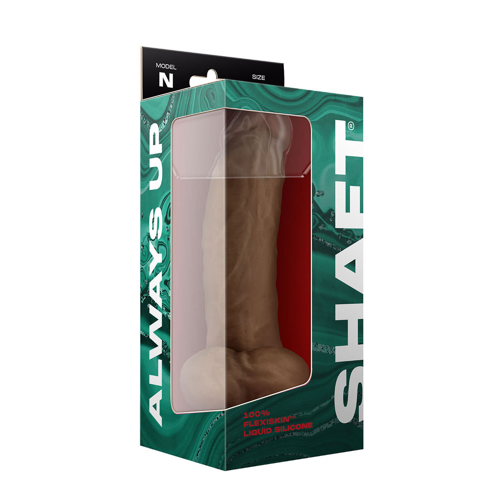 Shaft - Model N 9.5 Inch Liquid Silicone Dong With Balls - Oak by Shaft from LoveMart Co.