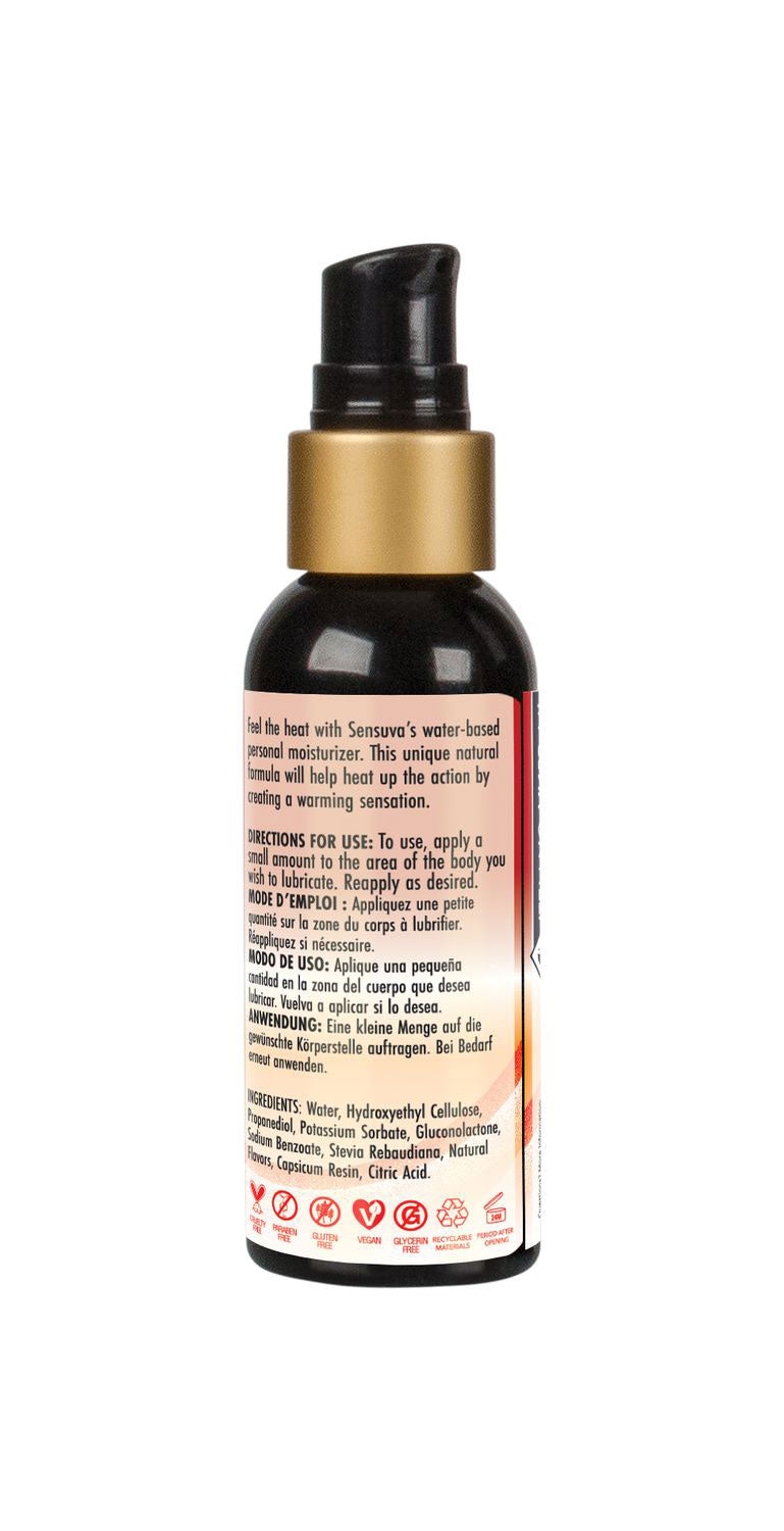 Heat Wave Natural Water-Based Warming Lubricant 2oz by Sensuva from LoveMart Co.