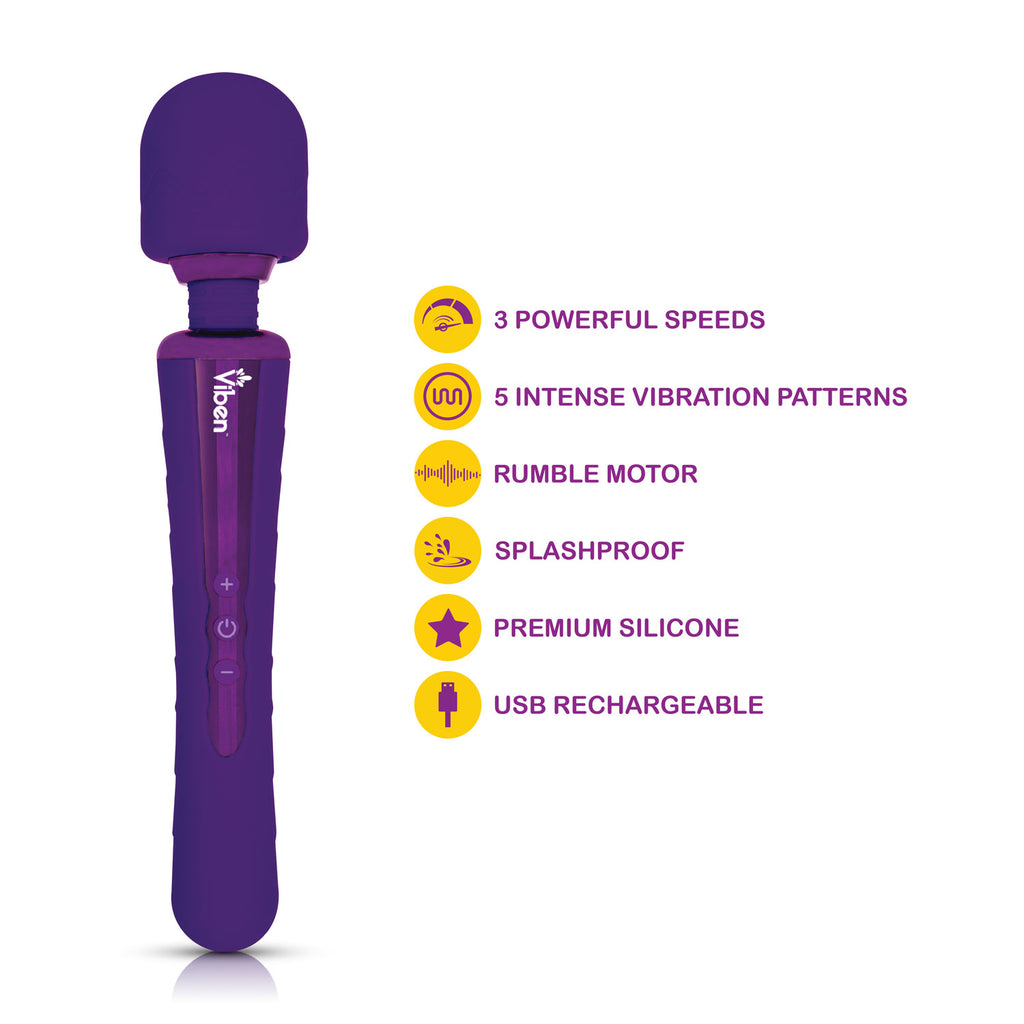 Obsession Wand Massager - Violet by Viben from LoveMart Co.