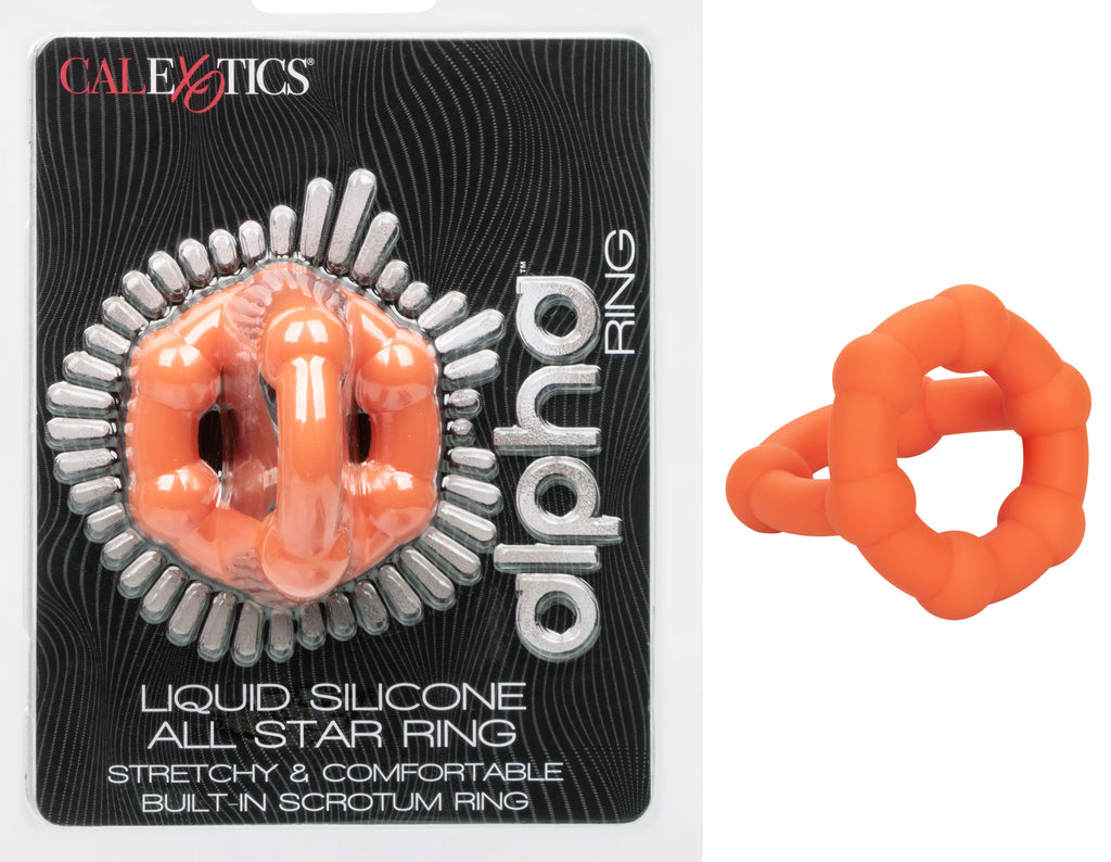 Alpha Liquid Silicone All Star Ring by CalExotics from LoveMart Co.