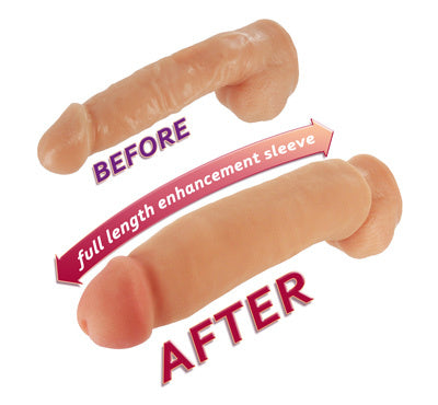 Fat Jack Penis Enlarger Sleeve - Bulk Silver Bag by XR Brands from LoveMart Co.