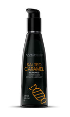 Salted Caramel Flavored Water Based Intimate Lubricant - 4 Fl. Oz. by Wicked Sensual Care from LoveMart Co.