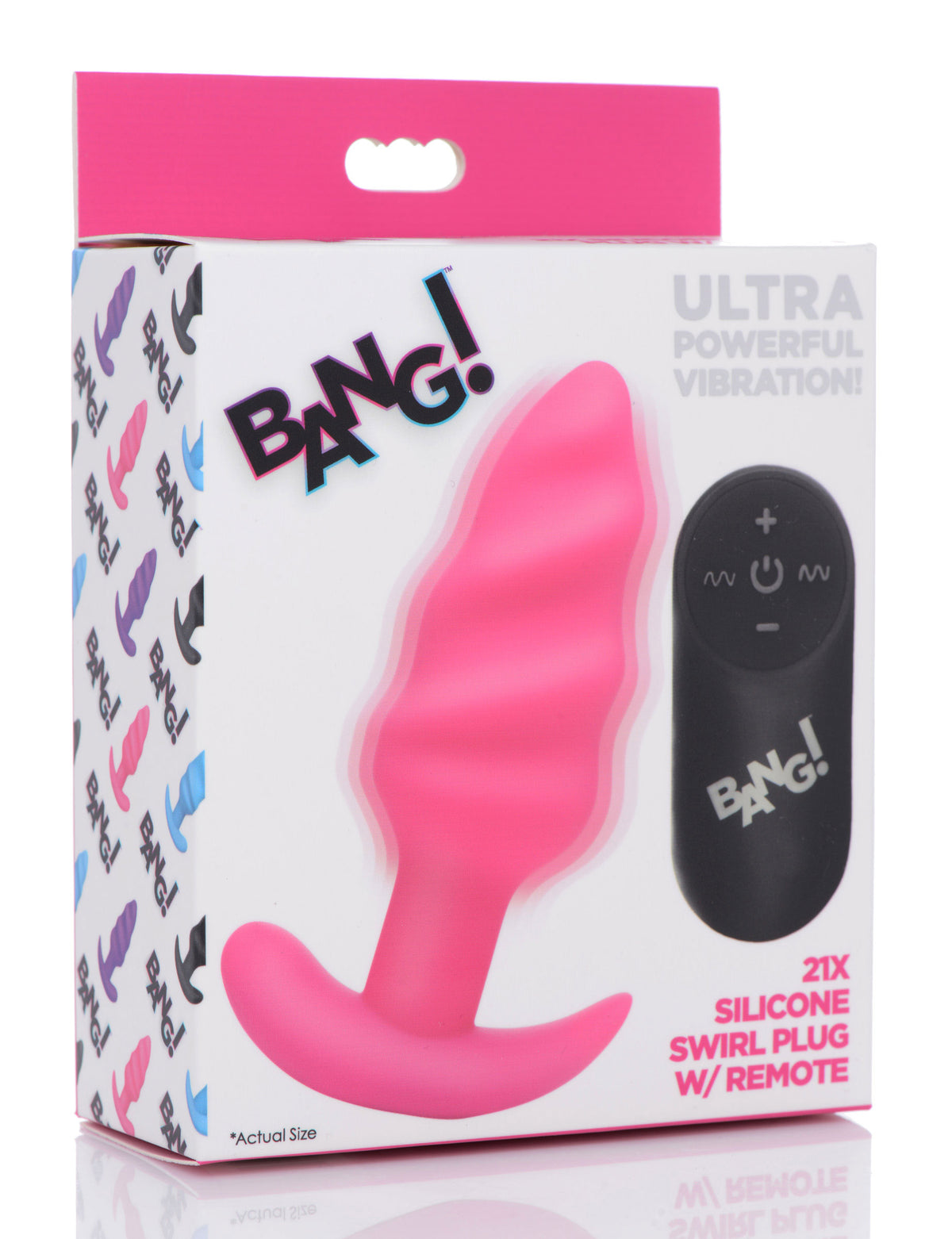 21x Silicone Swirl Plug With Remote by XR Brands from LoveMart Co.