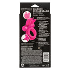 Silicone Rechargeable Dual Butterfly Ring by CalExotics from LoveMart Co.