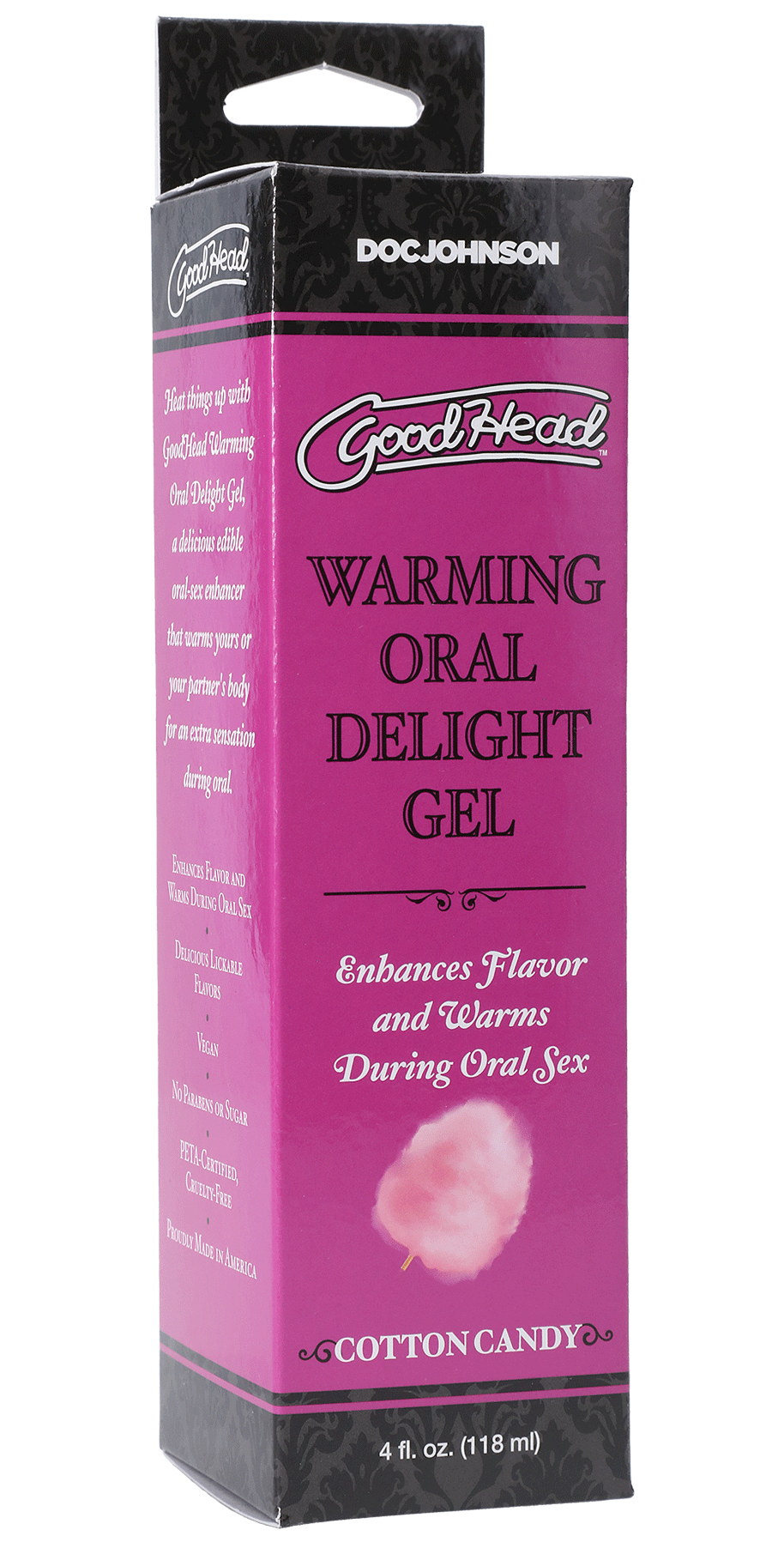 Goodhead - Warming Oral Delight Gel - Cotton Candy - 4 Fl. Oz. by Doc Johnson from LoveMart Co.