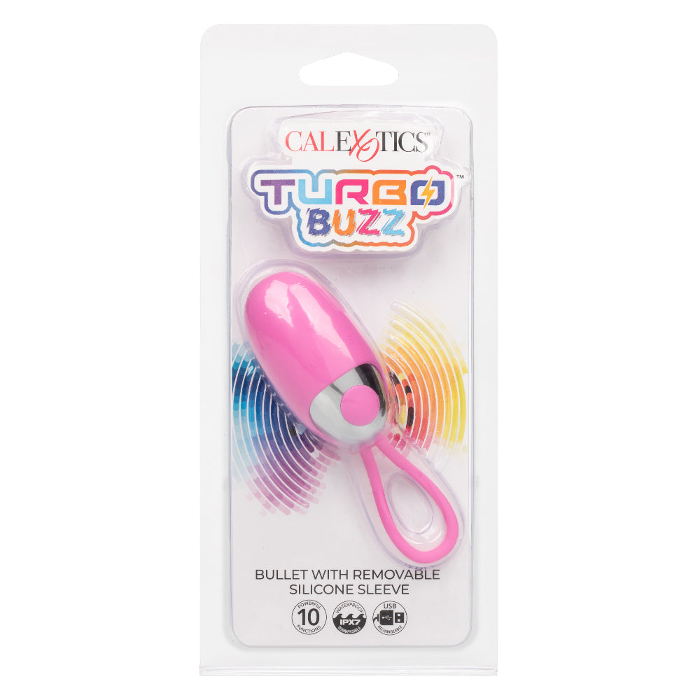 Turbo Buzz Bullet With Removable Silicone Sleeve by CalExotics from LoveMart Co.