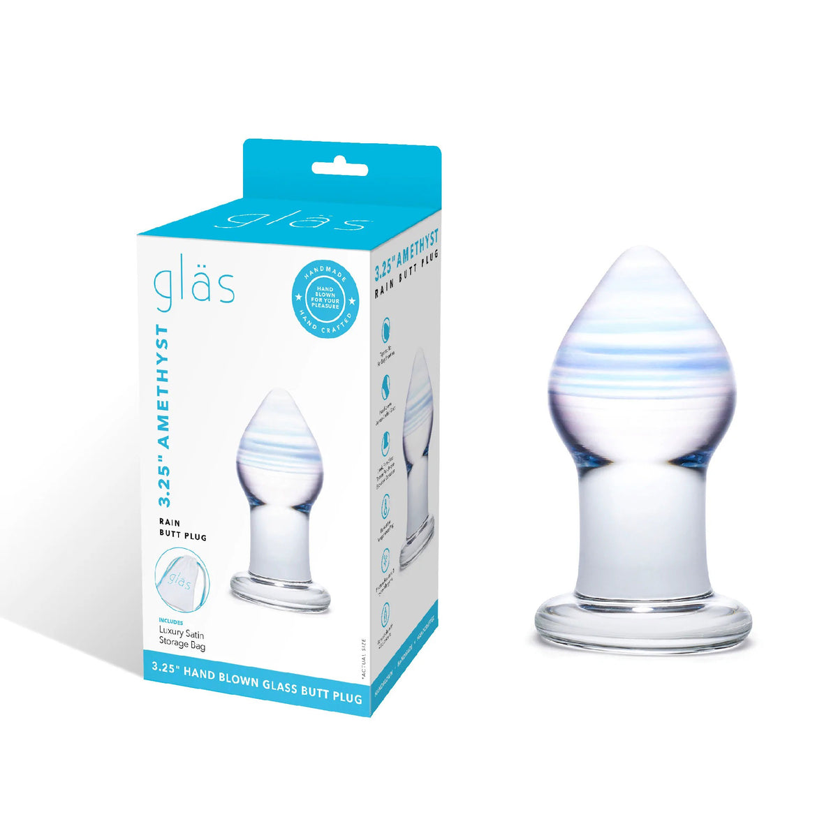 Amethyst Rain Butt Plug by Electric Novelties from LoveMart Co.