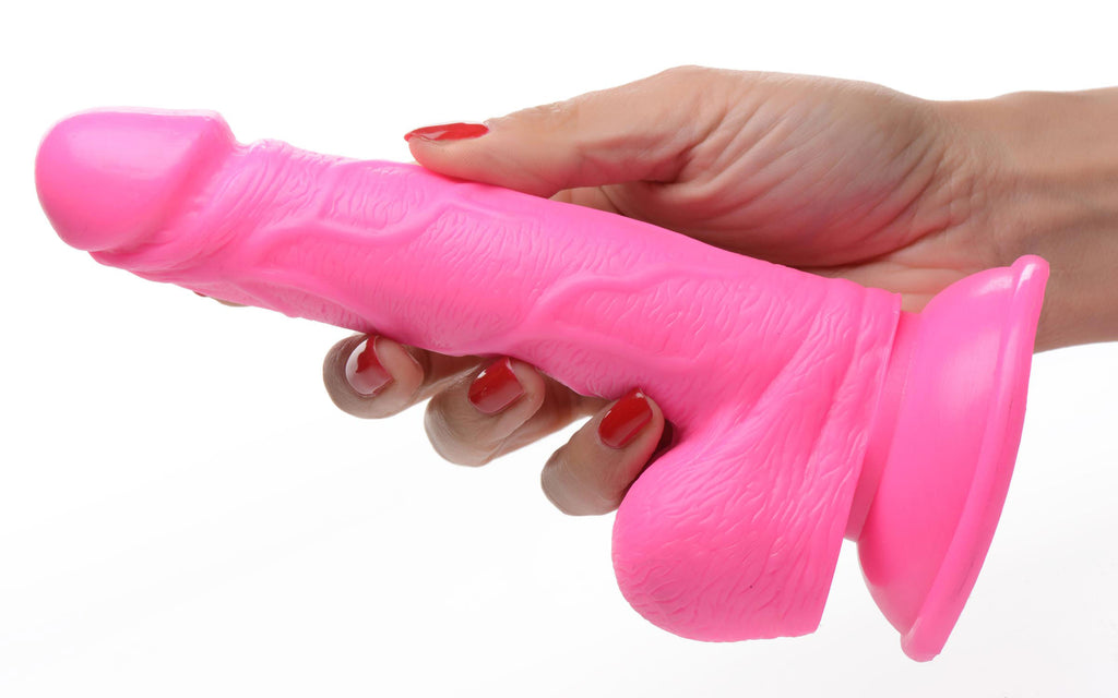 Pop Pecker 6.5 Inch Dildo With Balls by XR Brands from LoveMart Co.