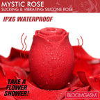 Mystic Rose Sucking and Vibrating Silicone Rose by XR Brands from LoveMart Co.