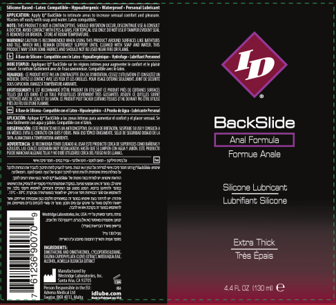 ID Backslide Silicone Lubricant 4.4 Oz by ID - Lubricants from LoveMart Co.