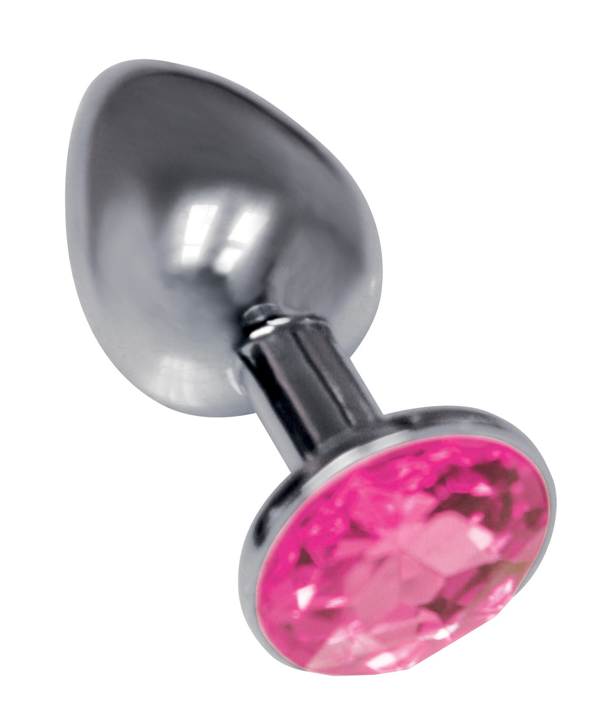 The 9's the Starter Bejeweled Stainless Steel Plug - Pink by Icon Brands from LoveMart Co.