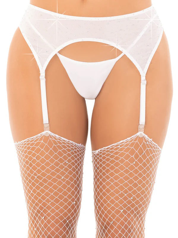 Rhinestone Garter Belt O/s by Leg Avenue from LoveMart Co.