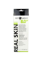 Real Skin 8" Dual Layer Dildo - Dark by Viben from LoveMart Co.
