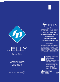 ID Jelly Extra Thick Water-Based Lubricant 12ml Tubes 72 Pieces Jar by ID - Lubricants from LoveMart Co.