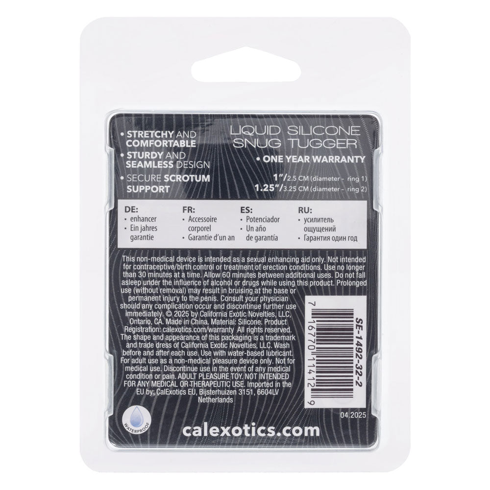 Alpha Liquid Silicone Snug Tugger - Glow-in-the-Dark by CalExotics from LoveMart Co.