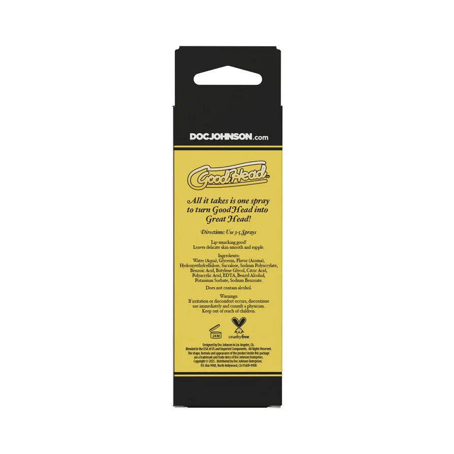 Goodhead - Juicy Head - Cocktails Dry Mouth Spray Lemon Drop - 2oz by Doc Johnson from LoveMart Co.