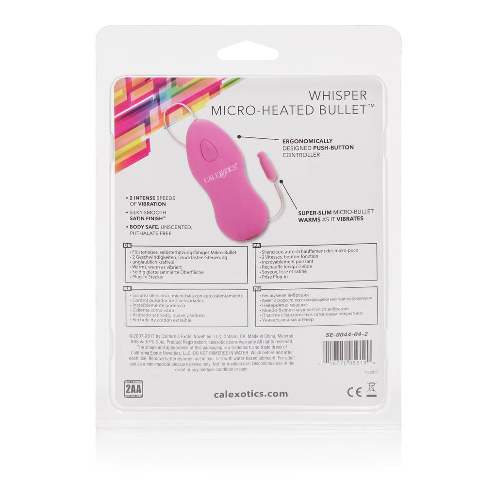 Whisper Micro Heated Bullet by CalExotics from LoveMart Co.