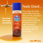 Skins Salted Caramel Water Based Lubricant 4.4oz by Creative Conceptions from LoveMart Co.