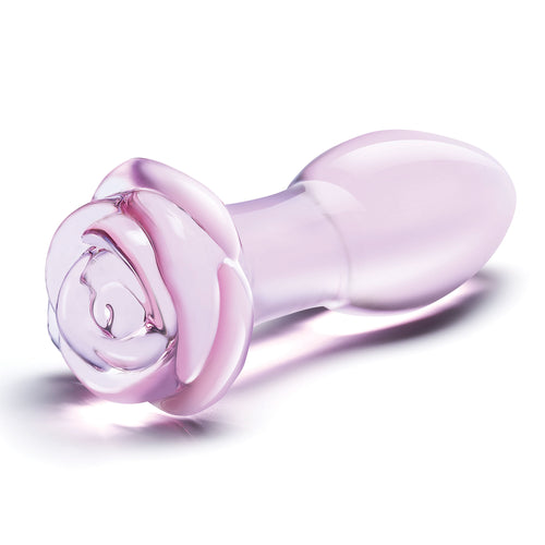 5 Inch Rosebud Glass Butt Plug by Last Lixxx from LoveMart Co.