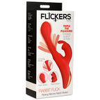 Rabbit Flick Flicking Silicone Rabbit Vibrator by XR Brands from LoveMart Co.