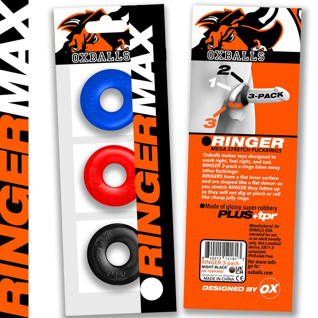 Ringer Max 3-Pack by Oxballs from LoveMart Co.