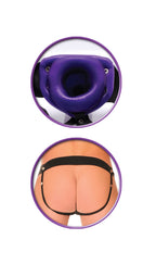 Fetish Fantasy Series for Him or Her Hollow Strap-on - Purple by Pipedream from LoveMart Co.