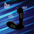 7x P-Milker Silicone Prostate Stimulator With Milking Bead by XR Brands from LoveMart Co.