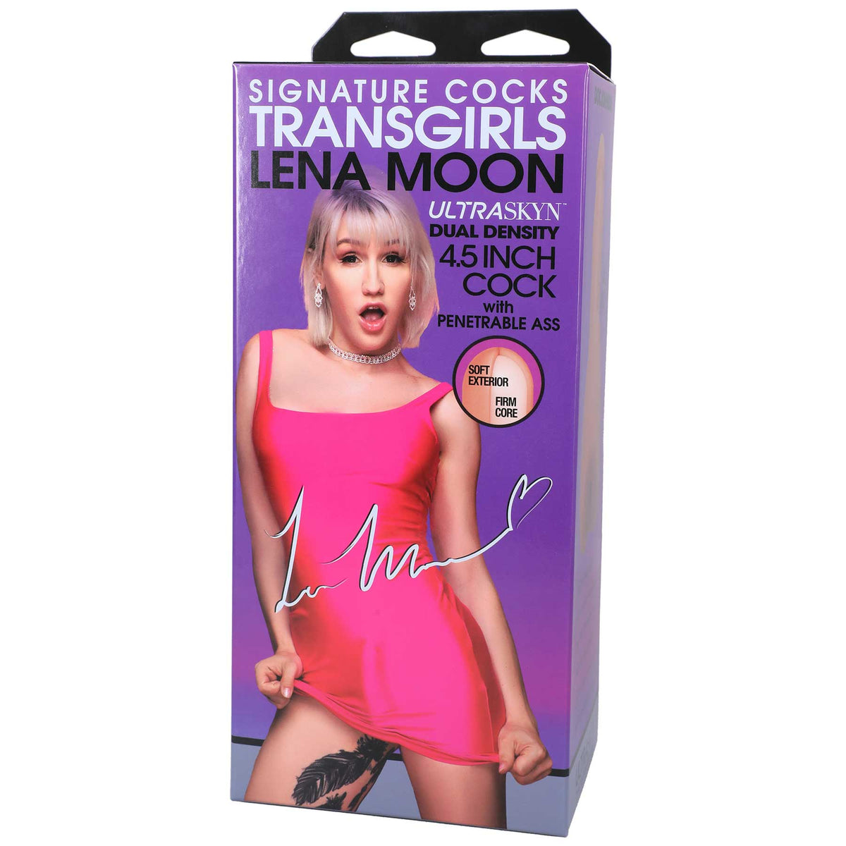 Signature Cock With Penetrable Ass - Transgirls - Lena Moon - Vanilla by Doc Johnson from LoveMart Co.