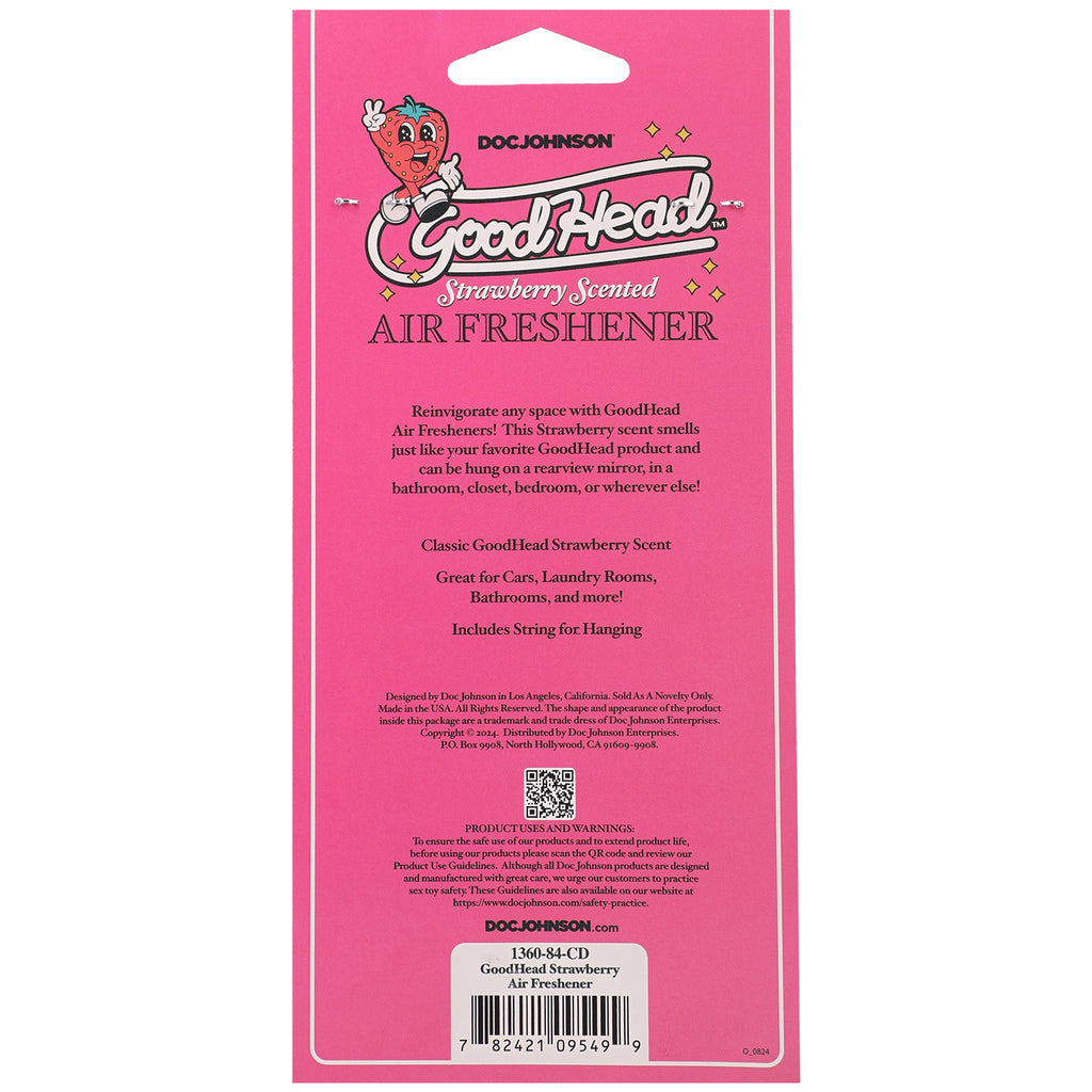 Goodhead Air Freshener Strawberry by Doc Johnson from LoveMart Co.