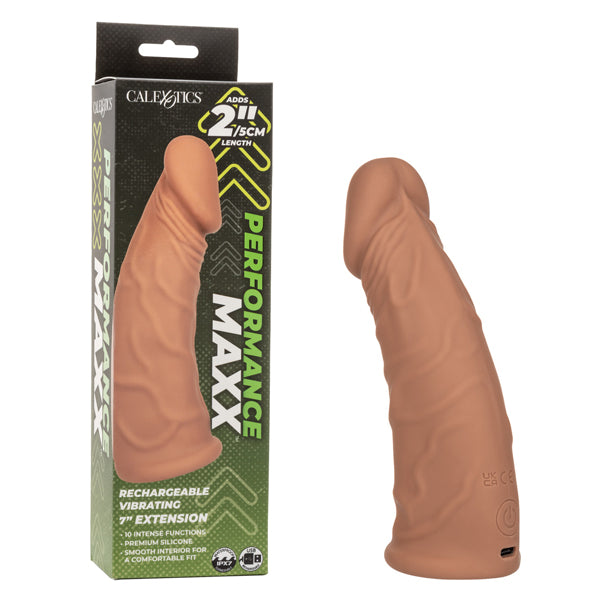 Performance Maxx Rechargeable Vibrating Extension 7" by CalExotics from LoveMart Co.