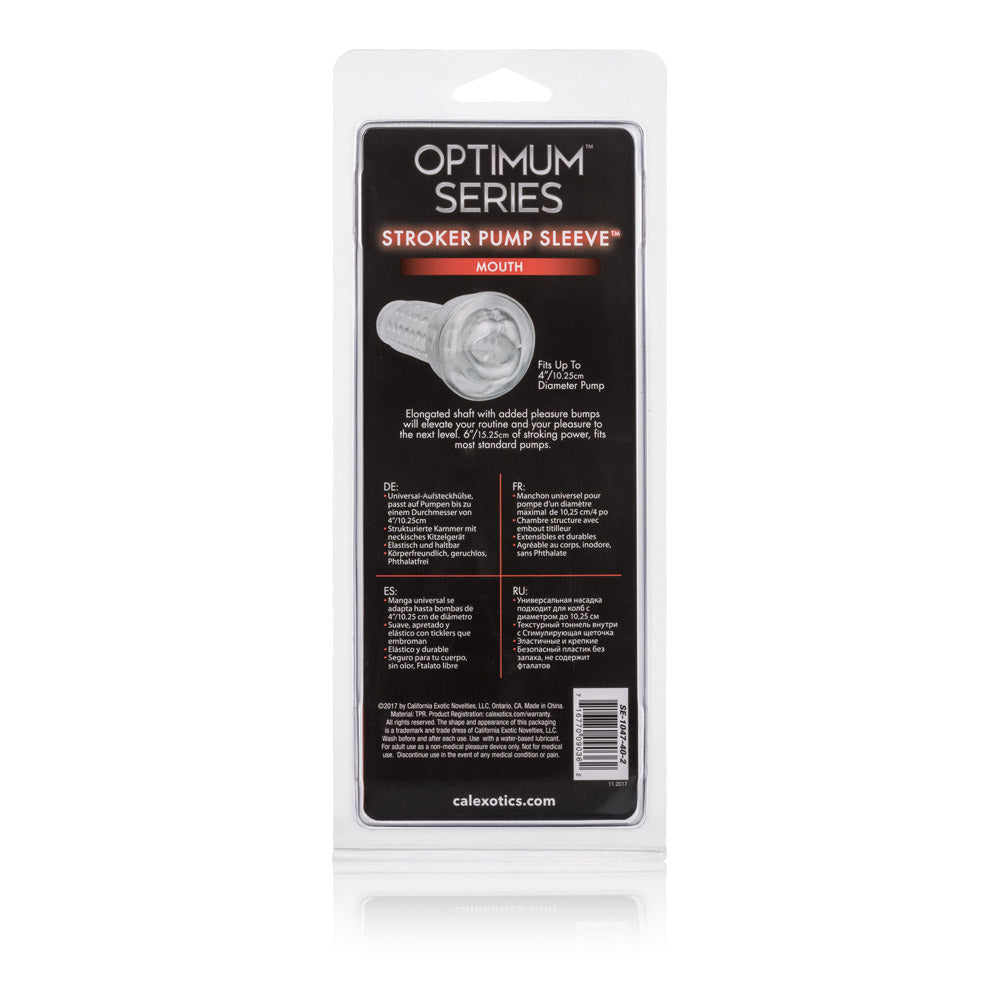 Optimum Series Stroker Pump Sleeve Mouth by CalExotics from LoveMart Co.
