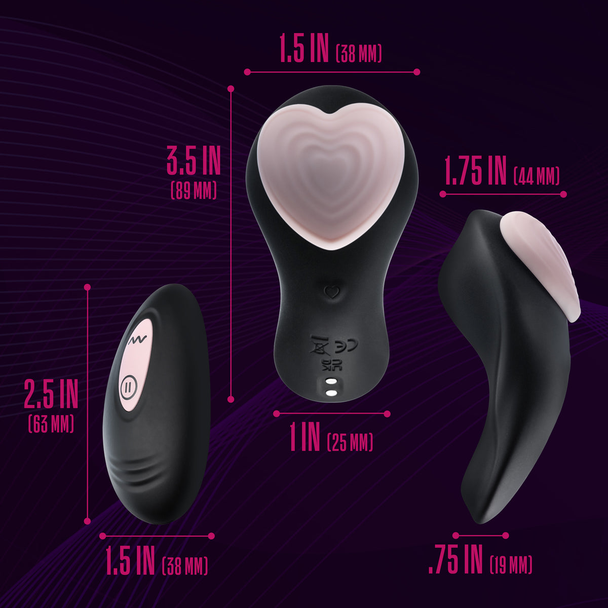 Temptasia - Heartbeat - Panty Vibe With Remote by Blush from LoveMart Co.