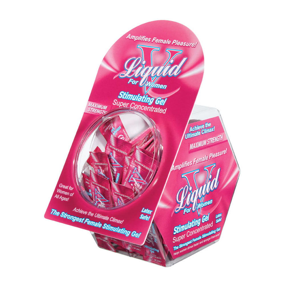 Liquid v for Women - 50 Pieces Jar Display by Body Action from LoveMart Co.