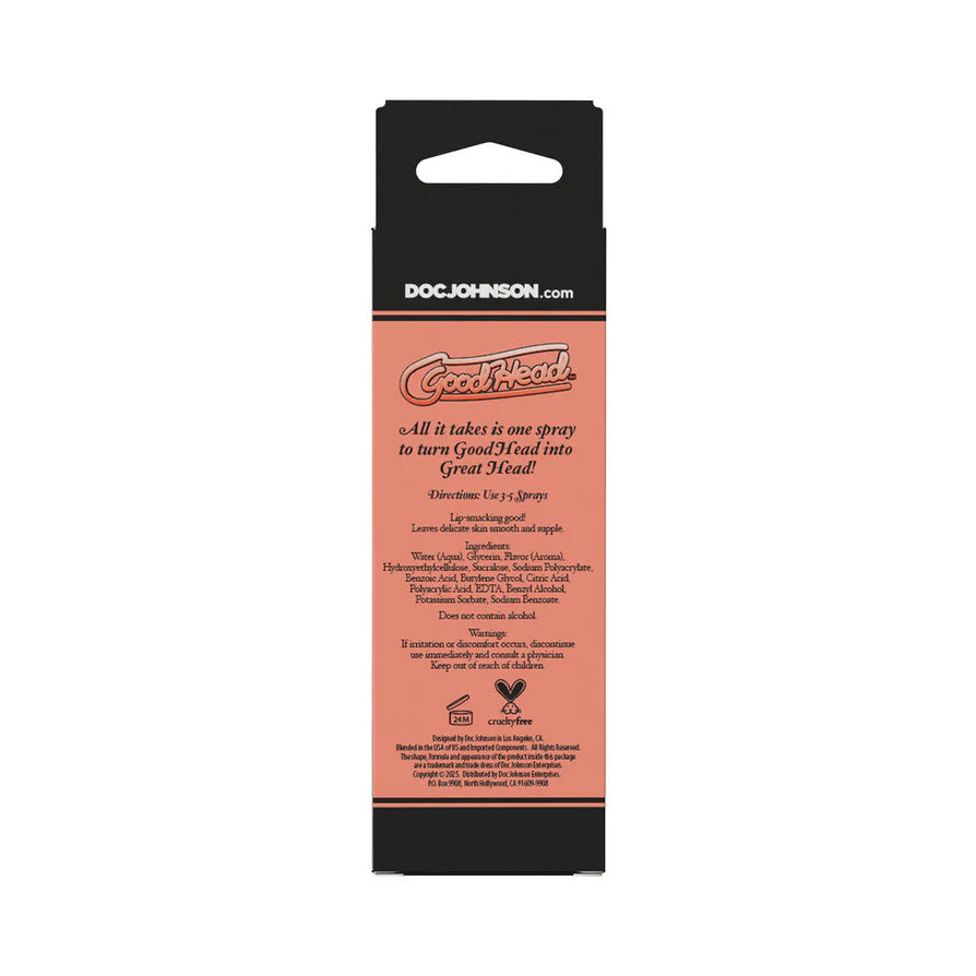 Goodhead - Juicy Head - Cocktails Dry Mouth Spray Bellini - 2oz by Doc Johnson from LoveMart Co.