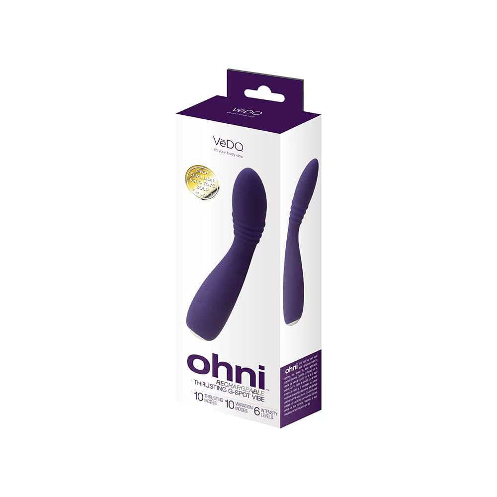 Ohni Rechargeable G-Spot Thrusting Vibe by VeDO from LoveMart Co.