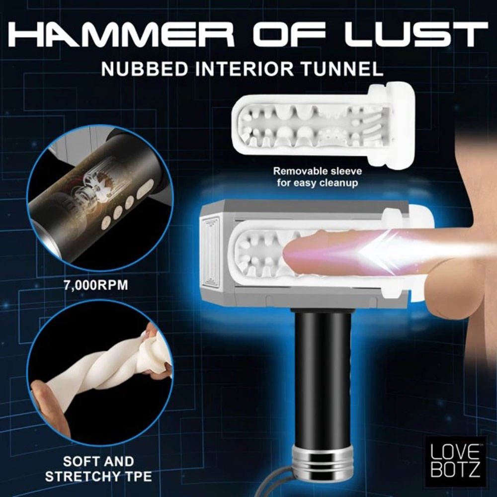 Thunder Stroker Sucking Masturbator by XR Brands from LoveMart Co.