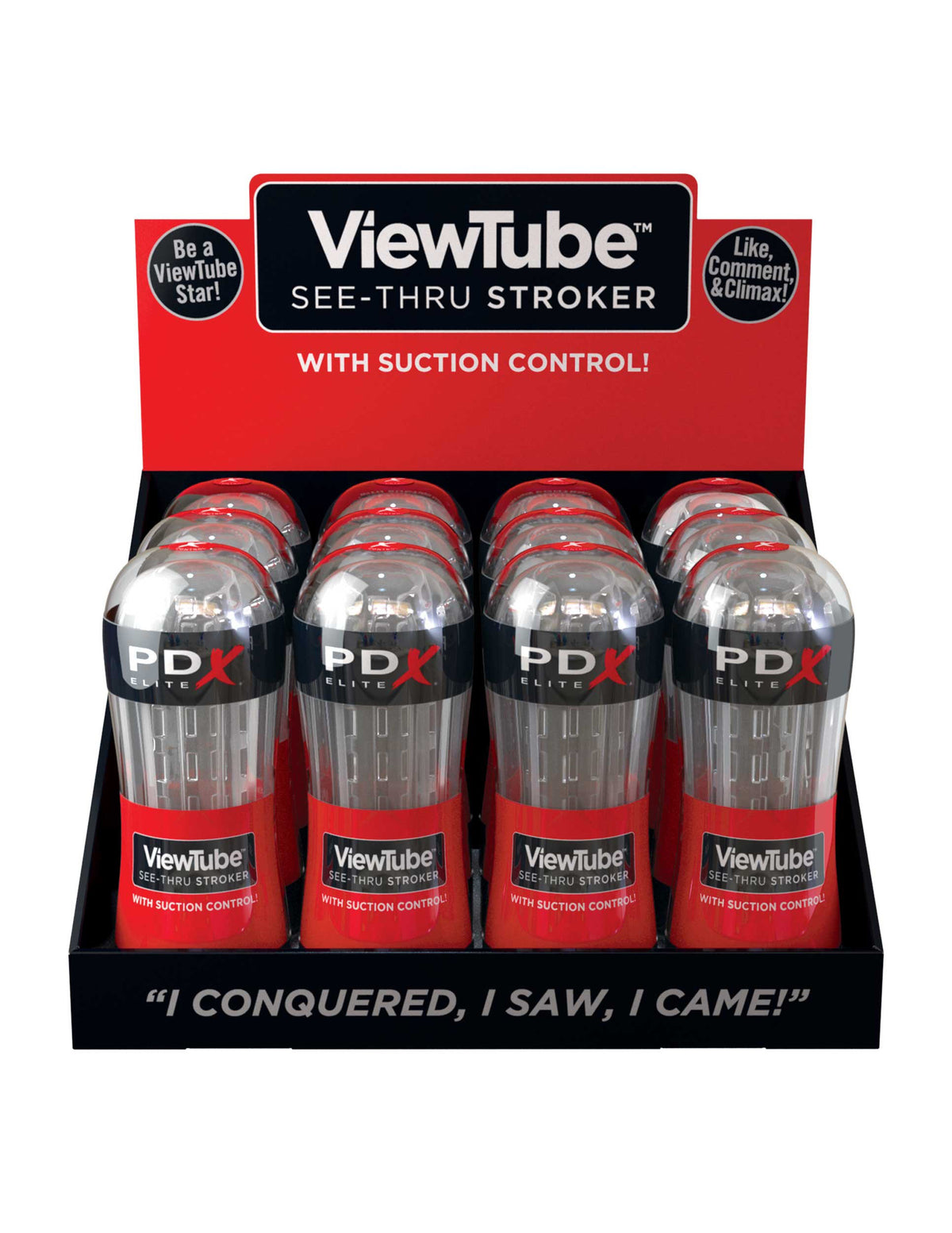 Viewtube Stroker Display - 12 Count by Pipedream from LoveMart Co.