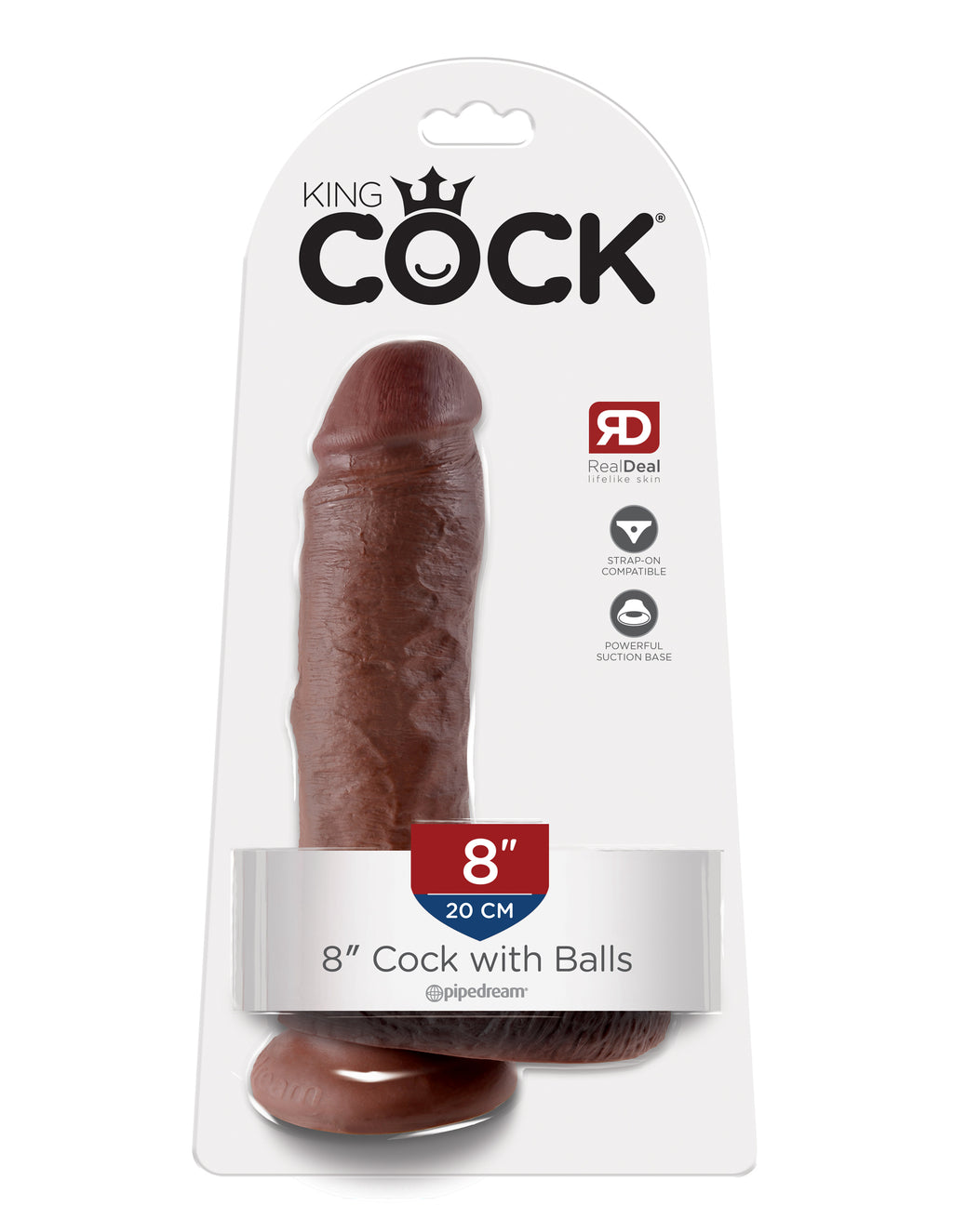 King Cock 8-Inch Cock With Balls by Pipedream from LoveMart Co.