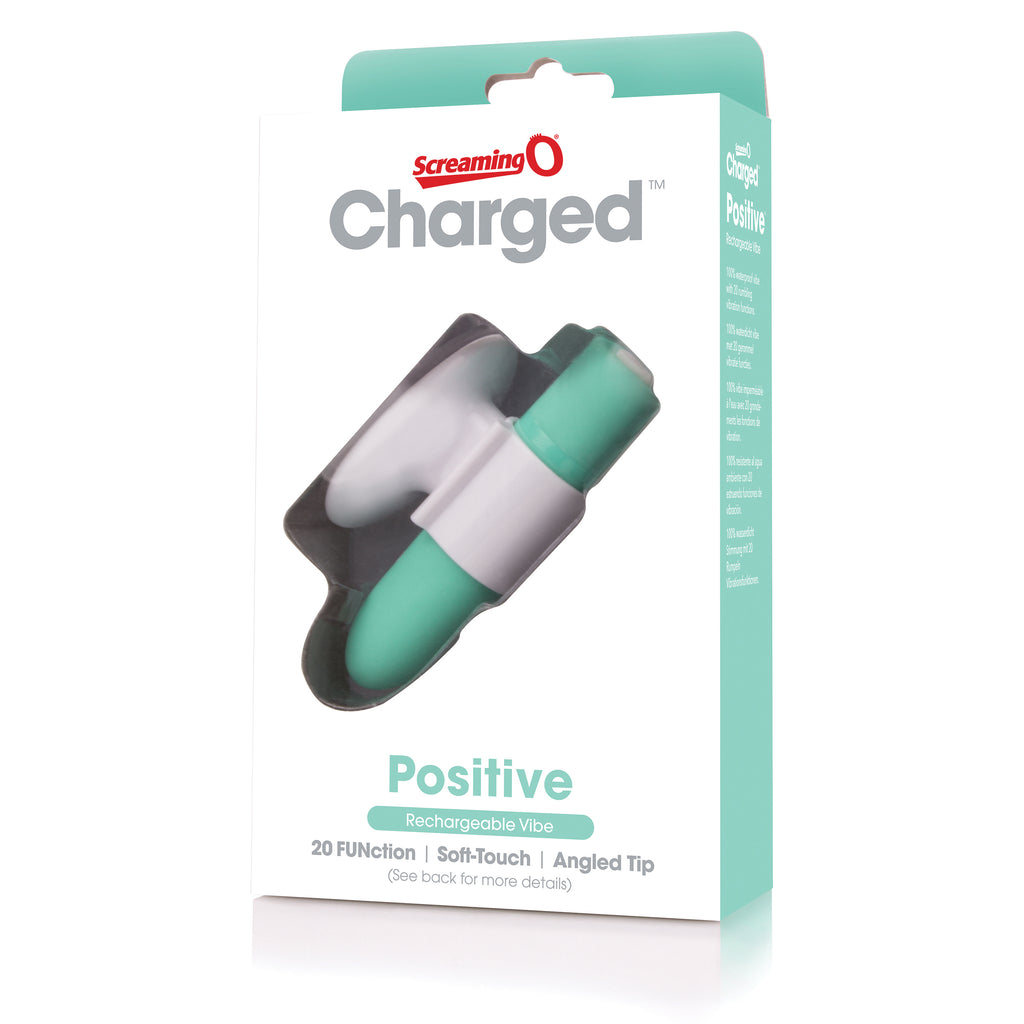 Charged Positive Rechargeable Vibe - Kiwi Mint by Screaming O from LoveMart Co.