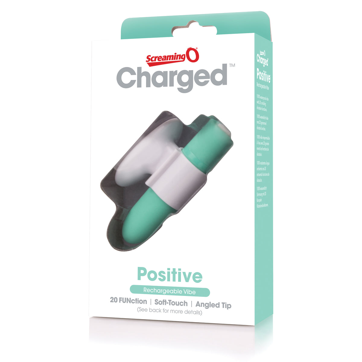 Charged Positive Rechargeable Vibe - Kiwi Mint by Screaming O from LoveMart Co.