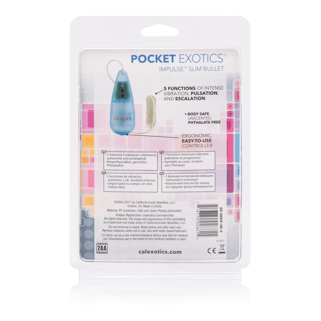 Pocket Exotics Impulse Slim Bullet by CalExotics from LoveMart Co.