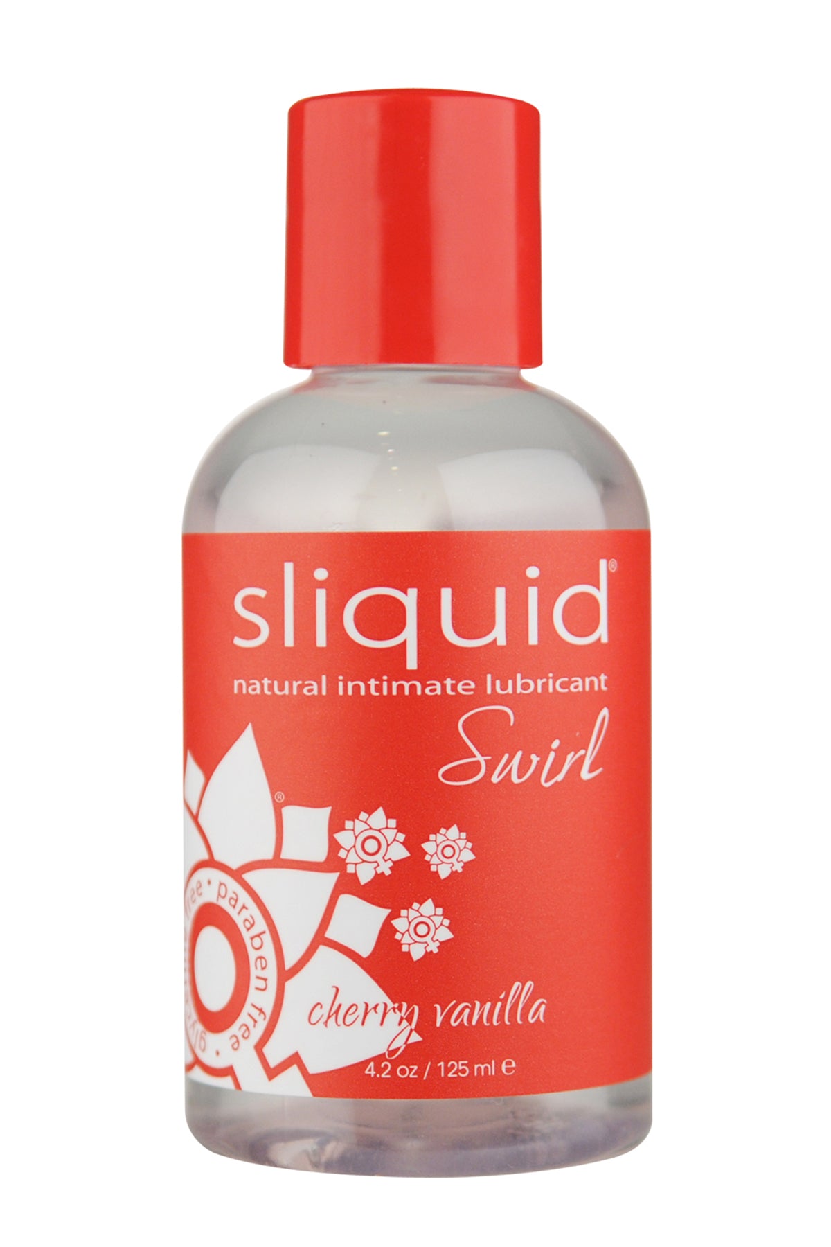 Naturals Swirl - Cherry Vanilla - 4.2 Fl. Oz. (124 ml) by Sliquid from LoveMart Co.
