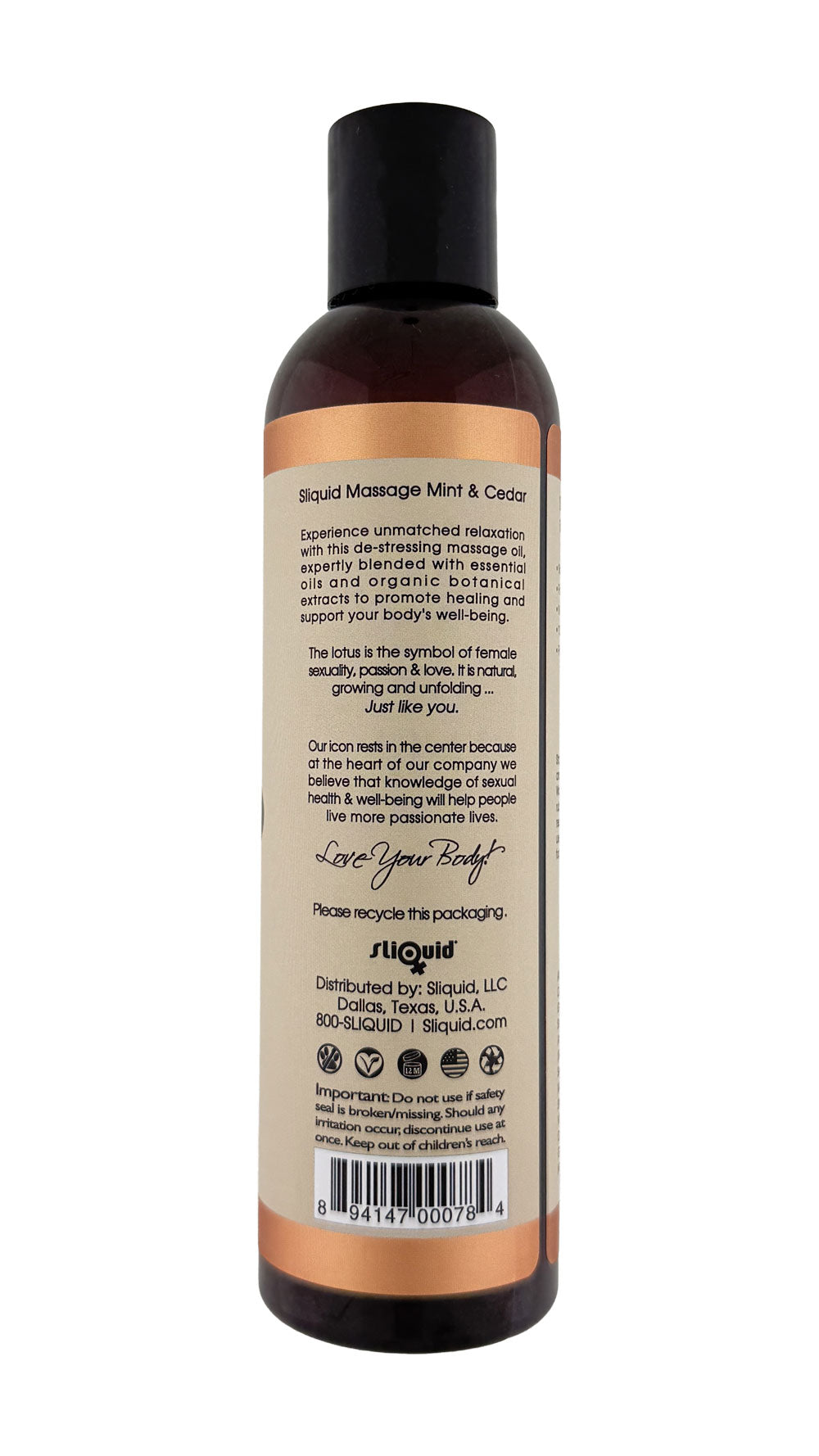 Balance Massage - and Cedar - 8.5oz by Sliquid from LoveMart Co.