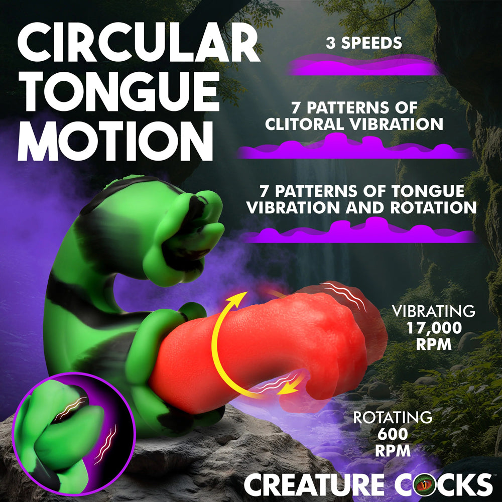 Tongue Lasher Silicone Vibrator by XR Brands from LoveMart Co.