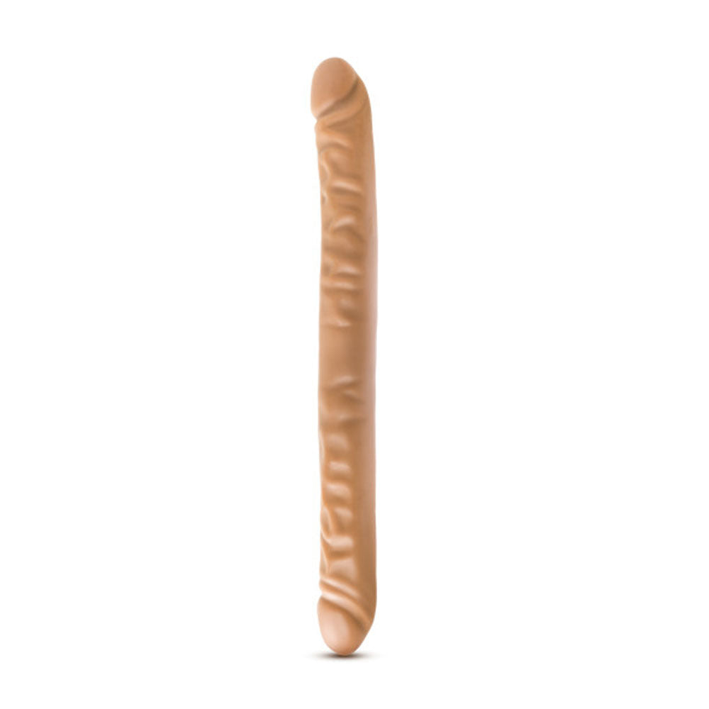 Dr. Skin - 18 Inch Double Dildo - Mocha by Blush from LoveMart Co.