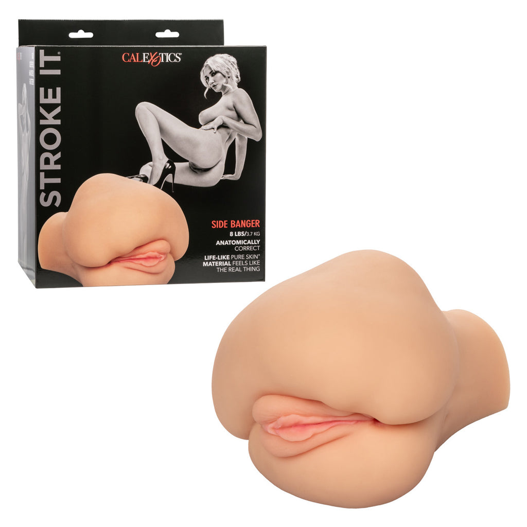 Stroke It Side Banger - Ivory by CalExotics from LoveMart Co.